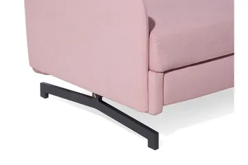 Belfast 2-sits Framåtbäddad Rektangulär Bäddsoffa 140x197 cm i Tyg - Rosa - Möbler - Soffa - Bäddsoffa - 2 sits bäddsoffa