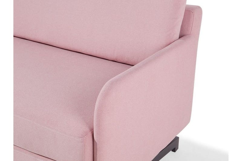 Belfast 2-sits Framåtbäddad Rektangulär Bäddsoffa 140x197 cm i Tyg - Rosa - Möbler - Soffa - Bäddsoffa - 2 sits bäddsoffa