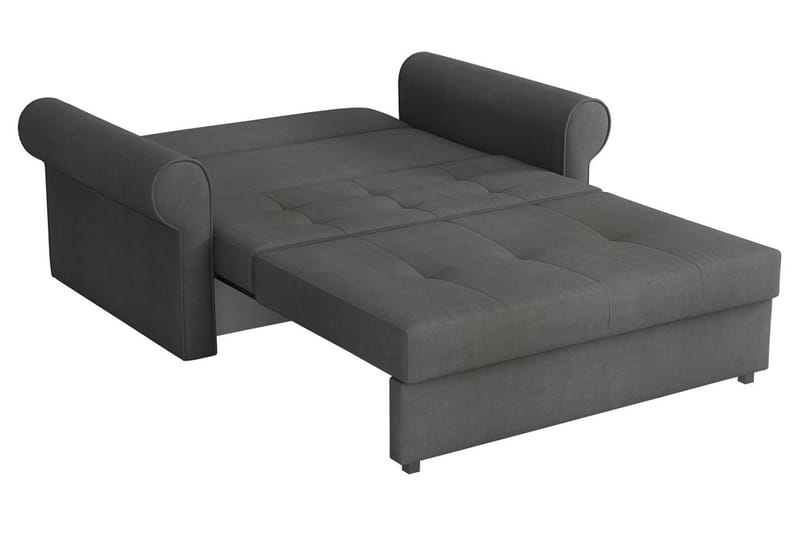 Bensbyn 2-sits Bäddbar Rektangulär Bäddsoffa i Tyg med Rullarmstöd - Grön - Möbler - Soffa - Bäddsoffa - 2 sits bäddsoffa