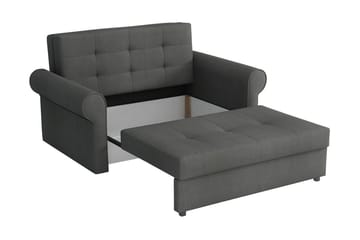 Bensbyn 2-sits Bäddbar Rektangulär Bäddsoffa i Tyg med Rullarmstöd - Grön - Möbler - Soffa - Bäddsoffa - 2 sits bäddsoffa