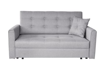 Bensbyn 2-sits Rektangulär Bäddsoffa 132x196 cm med Förvaring i Tyg - Grå - Möbler - Soffa - Bäddsoffa - 2 sits bäddsoffa