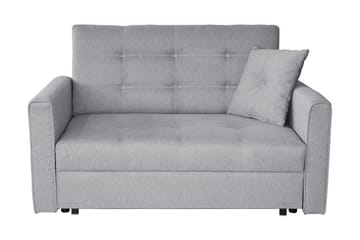 Bensbyn 2-sits Utdragbar Bäddsoffa 112x196 cm med Förvaring i Tyg - Grå - Möbler - Soffa - Bäddsoffa - 2 sits bäddsoffa
