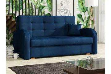 Bensbyn Bäddsoffa 153x98x85 cm - Blå - Möbler - Soffa - Bäddsoffa - 2 sits bäddsoffa