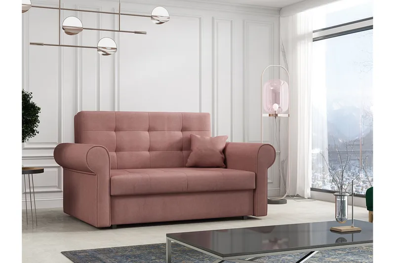 Bensbyn Bäddsoffa - Rosa - Möbler - Soffa - Bäddsoffa - 2 sits bäddsoffa