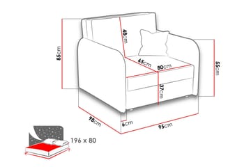 Bensbyn Fåtölj - Blå - Möbler - Soffa - Bäddsoffa - 2 sits bäddsoffa