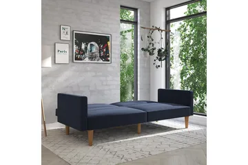 Channel Tufted 2-sits Bäddsoffa Marinblå - Dorel Home - Möbler - Soffa - Bäddsoffa - 2 sits bäddsoffa