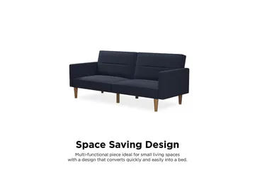 Channel Tufted 2-sits Bäddsoffa Marinblå - Dorel Home - Möbler - Soffa - Bäddsoffa - 2 sits bäddsoffa