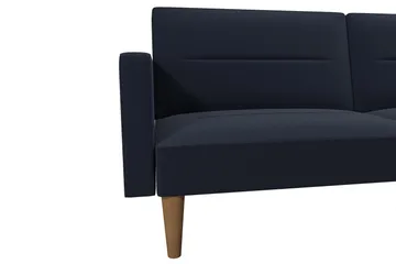 Channel Tufted 2-sits Bäddsoffa Marinblå - Dorel Home - Möbler - Soffa - Bäddsoffa - 2 sits bäddsoffa