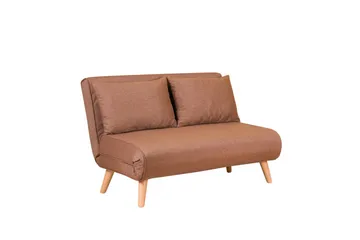 Daigo 2-sits Fällbar Framåtbäddad Bäddsoffa 120x180 cm i Tyg - Brun - Möbler - Soffa - Bäddsoffa - 2 sits bäddsoffa
