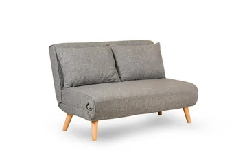 Daigo 2-sits Framåtbäddad Fällbar Bäddsoffa 120x180 cm i Tyg - Grå - Möbler - Soffa - Bäddsoffa - 2 sits bäddsoffa