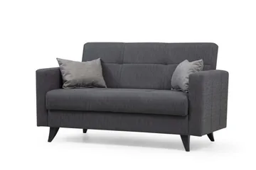 Darcia Bäddsoffa 2-sits - Mörkgrå - Möbler - Soffa - Bäddsoffa - 2 sits bäddsoffa