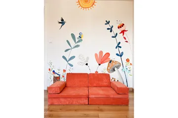 Deliones Bäddsoffa - Orange - Möbler - Soffa - Bäddsoffa - 2 sits bäddsoffa