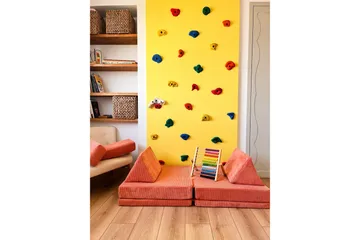 Deliones Bäddsoffa - Orange - Möbler - Soffa - Bäddsoffa - 2 sits bäddsoffa