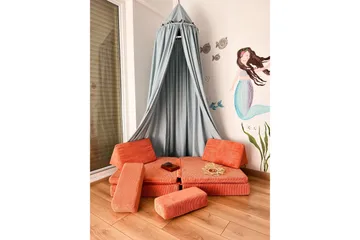 Deliones Bäddsoffa - Orange - Möbler - Soffa - Bäddsoffa - 2 sits bäddsoffa