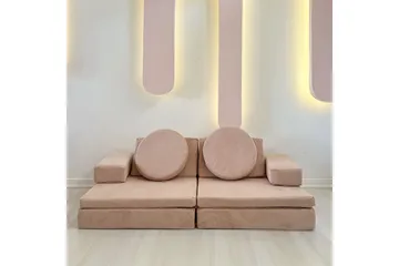 Deliones Bäddsoffa - Rosa - Möbler - Soffa - Bäddsoffa - 2 sits bäddsoffa