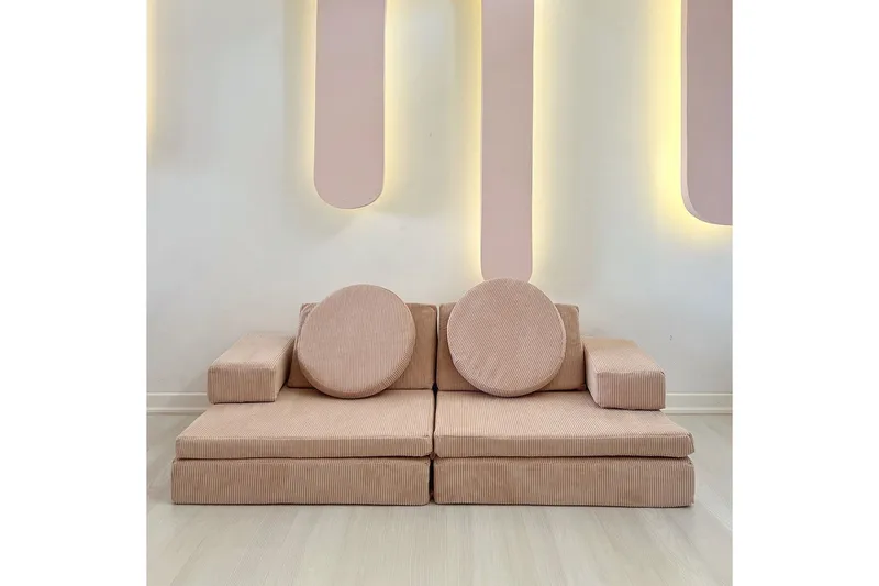 Deliones Bäddsoffa - Rosa - Möbler - Soffa - Bäddsoffa - 2 sits bäddsoffa