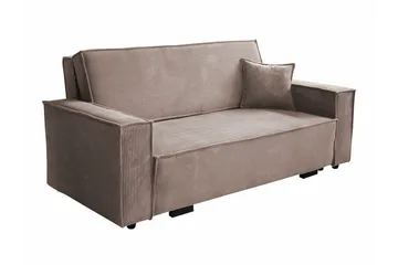 Denegal 2-sits Bäddsoffa NO_BRAND Brown - Möbler - Soffa - Bäddsoffa - 2 sits bäddsoffa