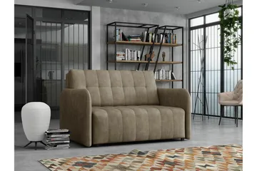 Denegal 2-sits Bäddsoffa NO_BRAND Brown - Möbler - Soffa - Bäddsoffa - 2 sits bäddsoffa