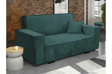 Denegal 2-sits Bäddsoffa NO_BRAND Dark Green/Blue - Möbler - Soffa - Bäddsoffa - 2 sits bäddsoffa