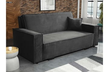 Denegal 2-sits Bäddsoffa NO_BRAND Dark grey - Möbler - Soffa - Bäddsoffa - 2 sits bäddsoffa