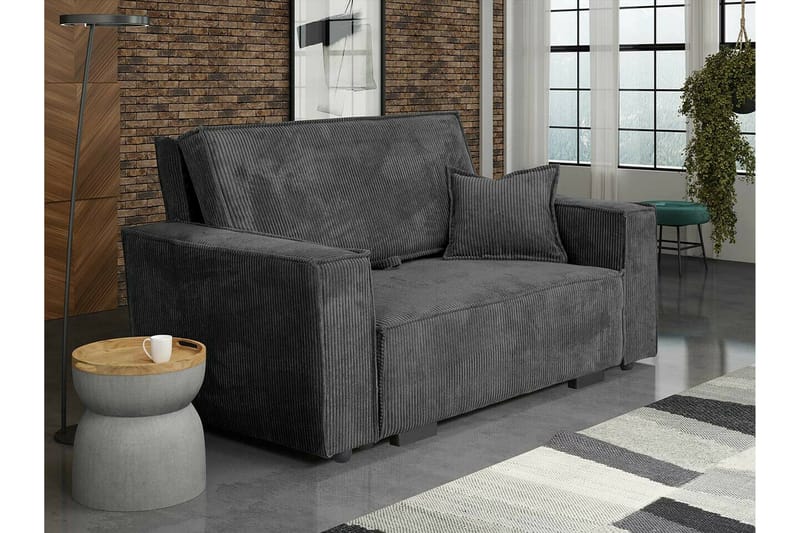 Denegal 2-sits Bäddsoffa NO_BRAND Dark grey - Möbler - Soffa - Bäddsoffa - 2 sits bäddsoffa