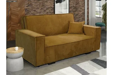 Denegal 2-sits Bäddsoffa NO_BRAND Dark yellow - Möbler - Soffa - Bäddsoffa - 2 sits bäddsoffa