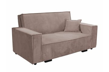 Denegal 2-sits Bäddsoffa NO_BRAND Light brown - Möbler - Soffa - Bäddsoffa - 2 sits bäddsoffa