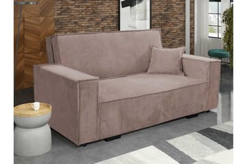 Denegal 2-sits Bäddsoffa NO_BRAND Light brown - Möbler - Soffa - Bäddsoffa - 2 sits bäddsoffa