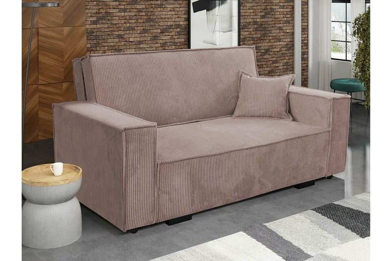 Denegal 2-sits Bäddsoffa NO_BRAND Light brown - Möbler - Soffa - Bäddsoffa - 2 sits bäddsoffa