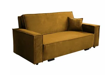 Denegal 2-sits Bäddsoffa NO_BRAND Yellow - Möbler - Soffa - Bäddsoffa - 2 sits bäddsoffa