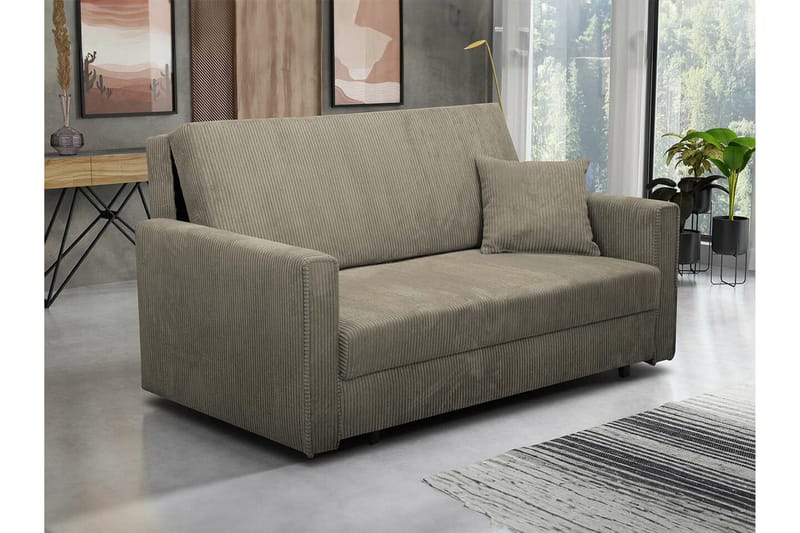 Denegal 2-sits liten bäddsoffa i Manchester - Beige - Möbler - Soffa - Bäddsoffa - 2 sits bäddsoffa