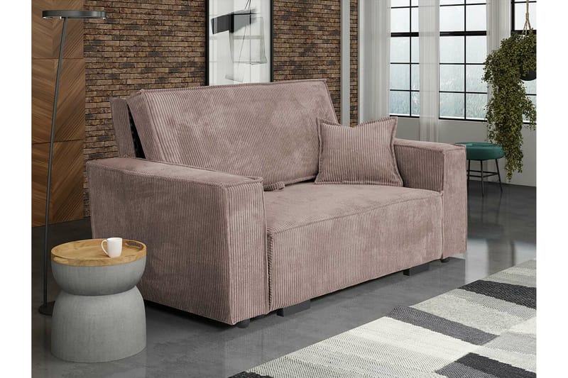 Denegal 2-sits liten bäddsoffa i Manchester - Brun - Möbler - Soffa - Bäddsoffa - 2 sits bäddsoffa