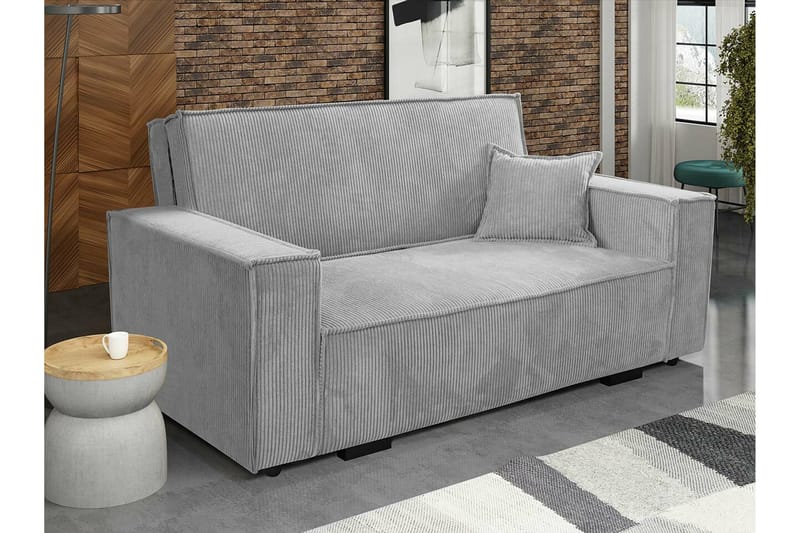 Denegal 2-sits liten b�äddsoffa i Manchester - Grå - Möbler - Soffa - Bäddsoffa - 2 sits bäddsoffa