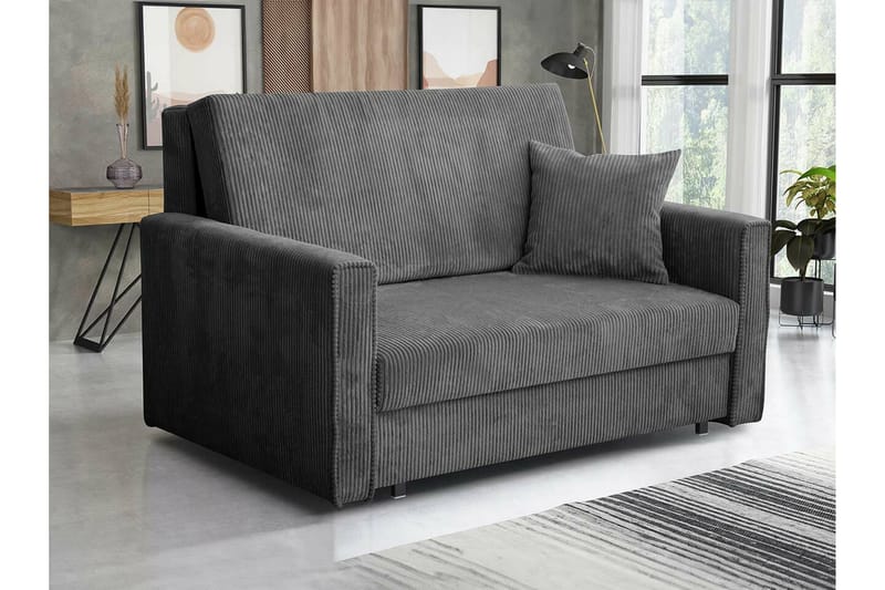 Denegal 2-sits liten b�äddsoffa i Manchester - Grå - Möbler - Soffa - Bäddsoffa - 2 sits bäddsoffa