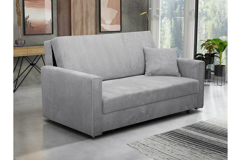 Denegal 2-sits liten bäddsoffa i Manchester - Grå - Möbler - Soffa - Bäddsoffa - 2 sits bäddsoffa