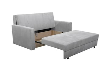 Denegal 2-sits liten bäddsoffa i Manchester - Grå - Möbler - Soffa - Bäddsoffa - 2 sits bäddsoffa