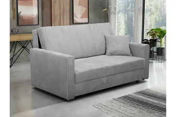 Denegal 2-sits liten bäddsoffa i Manchester - Grå - Möbler - Soffa - Bäddsoffa - 2 sits bäddsoffa