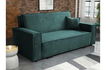 Denegal 2-sits liten bäddsoffa i Manchester - Grön - Möbler - Soffa - Bäddsoffa - 2 sits bäddsoffa