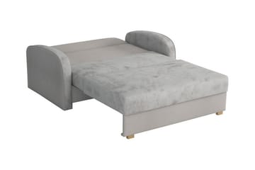Denegal 2-sits liten bäddsoffa i Sammet - Beige - Möbler - Soffa - Bäddsoffa - 2 sits bäddsoffa