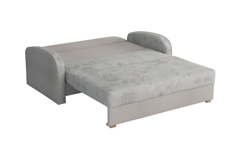 Denegal 2-sits liten bäddsoffa i Sammet - Beige - Möbler - Soffa - Bäddsoffa - 2 sits bäddsoffa