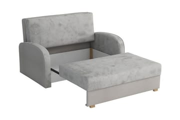 Denegal 2-sits liten bäddsoffa i Sammet - Blå - Möbler - Soffa - Bäddsoffa - 2 sits bäddsoffa