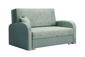 Denegal 2-sits liten bäddsoffa i Sammet - Grå , Grön - Möbler - Soffa - Bäddsoffa - 2 sits bäddsoffa