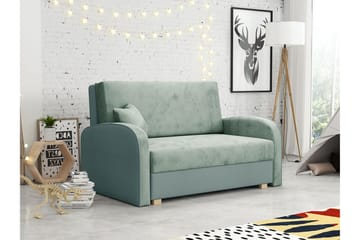 Denegal 2-sits liten bäddsoffa i Sammet - Grå , Grön - Möbler - Soffa - Bäddsoffa - 2 sits bäddsoffa