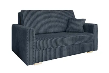 Denegal 2-sits liten bäddsoffa i Sammet - Grå - Möbler - Soffa - Bäddsoffa - 2 sits bäddsoffa