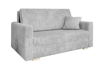 Denegal 2-sits liten bäddsoffa i Sammet - Grå - Möbler - Soffa - Bäddsoffa - 2 sits bäddsoffa