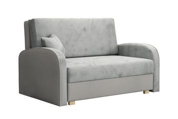 Denegal 2-sits liten bäddsoffa i Sammet - Grå - Möbler - Soffa - Bäddsoffa - 2 sits bäddsoffa