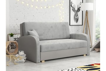 Denegal 2-sits liten bäddsoffa i Sammet - Grå - Möbler - Soffa - Bäddsoffa - 2 sits bäddsoffa