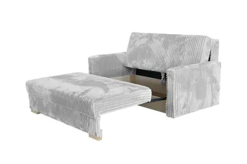 Denegal 2-sits liten bäddsoffa i Sammet - Grå - Möbler - Soffa - Bäddsoffa - 2 sits bäddsoffa