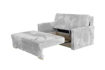 Denegal 2-sits liten bäddsoffa i Sammet - Grå - Möbler - Soffa - Bäddsoffa - 2 sits bäddsoffa