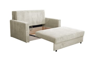 Denegal 2-sits liten bäddsoffa i Tyg - Blå - Möbler - Soffa - Bäddsoffa - 2 sits bäddsoffa